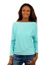 Due Amanti lange mouw pull turquoise