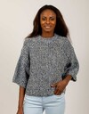 Drykorn lange mouw pull blauw