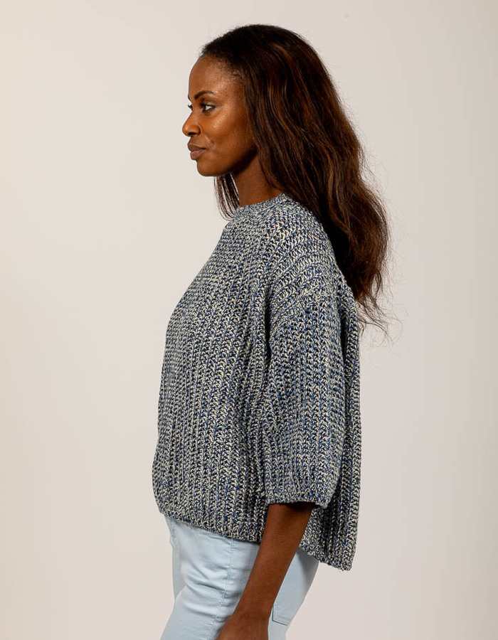 Drykorn lange mouw pull blauw