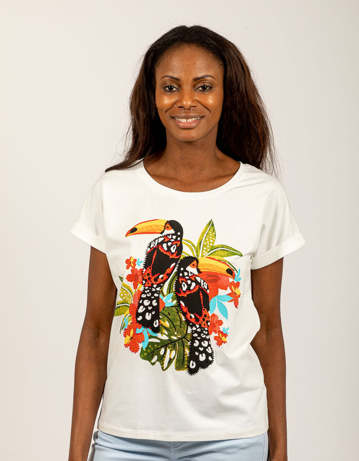 Leo & Ugo t-shirt wit