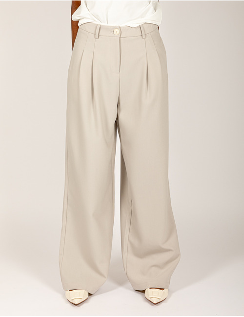 Aimee The Label geklede broek grijs