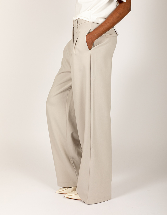 Aimee The Label geklede broek grijs