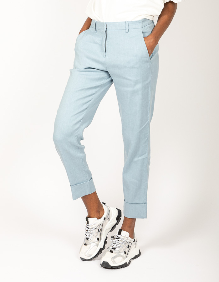 Cambio geklede broek blauw