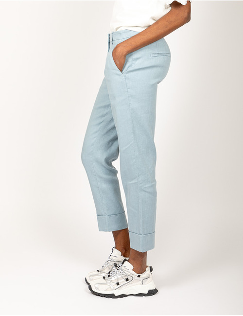 Cambio geklede broek blauw
