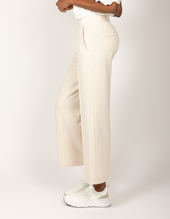 Cambio broek met elatische band beige