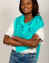 Due Amanti sjaals turquoise