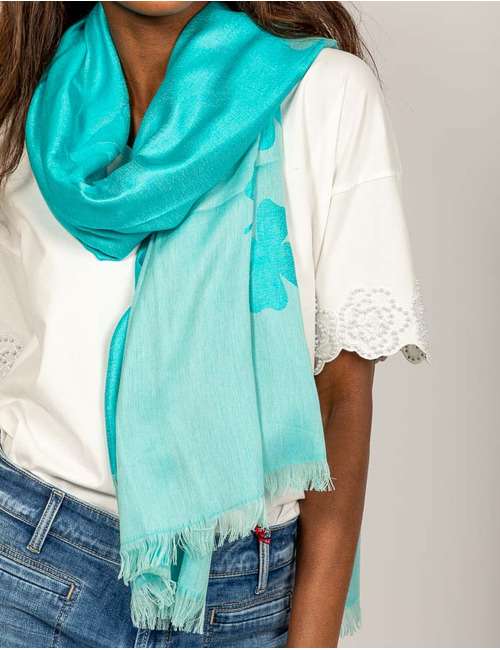 Due Amanti sjaals blauw