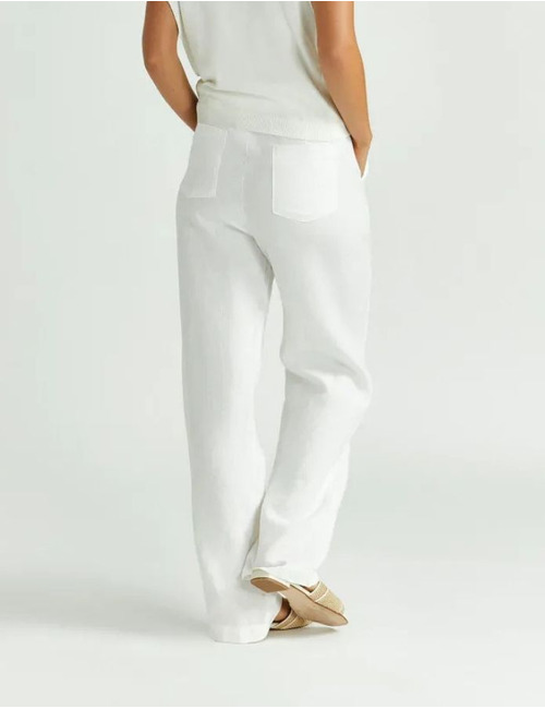 Xandres broek met elatische band wit