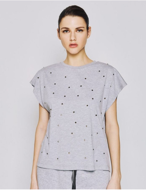 Access t-shirt korte mouw grijs
