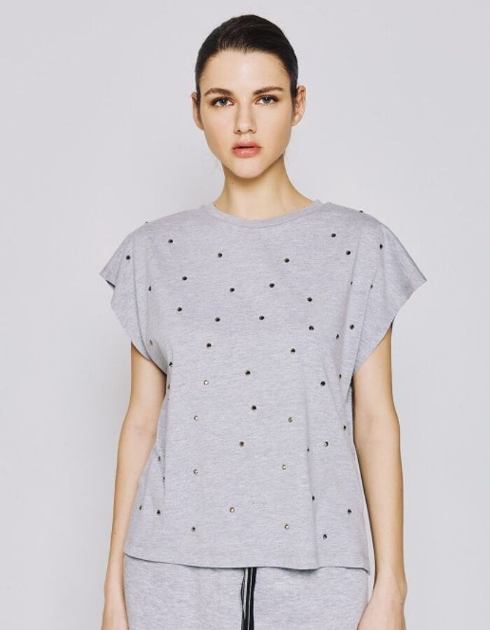Access t-shirt korte mouw grijs