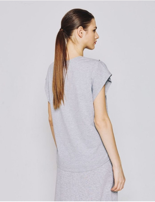 Access t-shirt korte mouw grijs