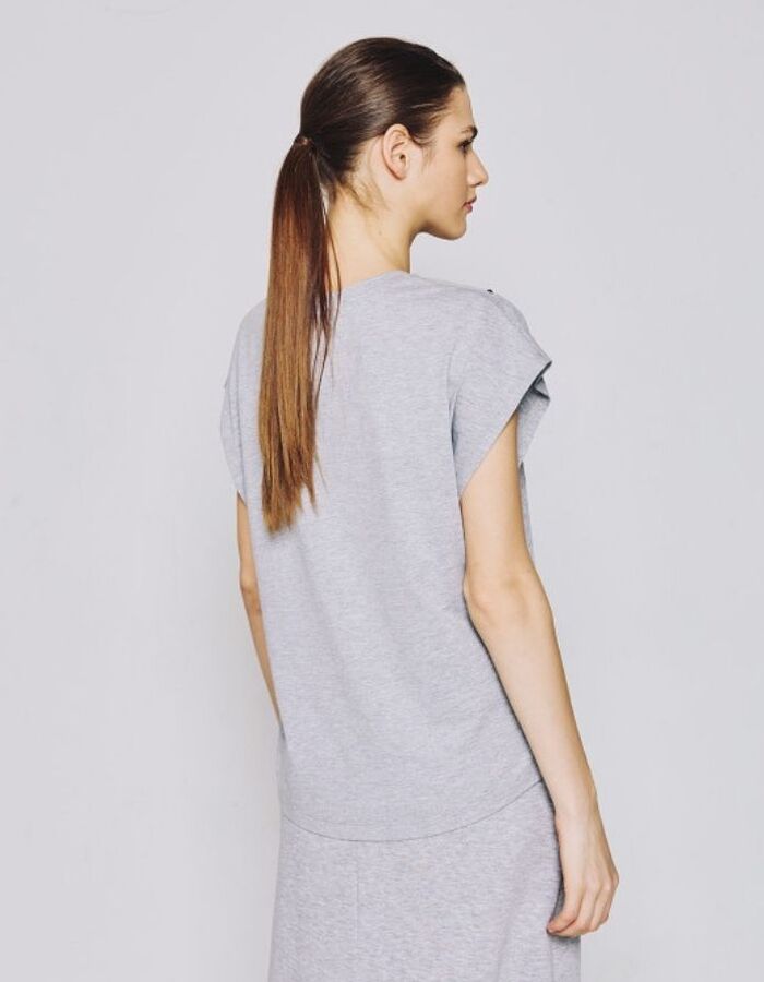 Access t-shirt korte mouw grijs