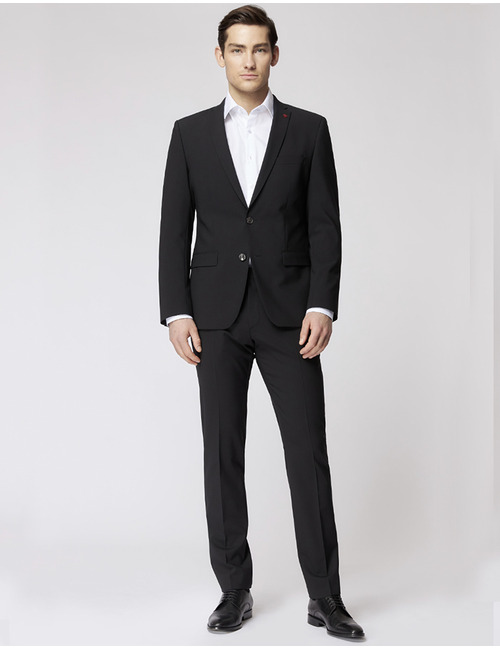 Slim Fit Kostuumbroek 5042 Bi-Stretch Zwart  