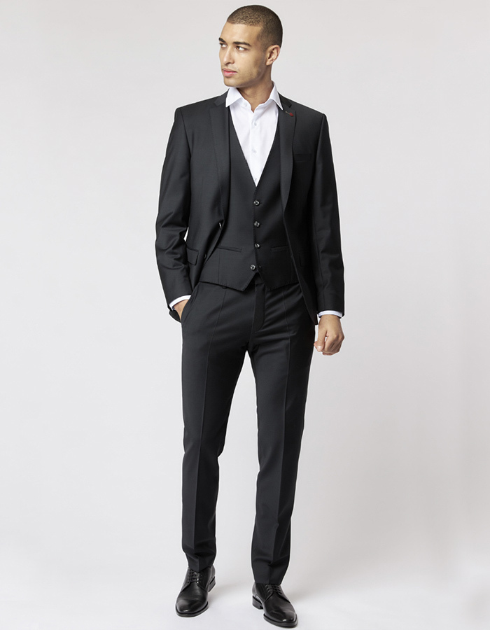 Kostuumbroek Slim Fit 5038 Bi-Stretch Zwart  
