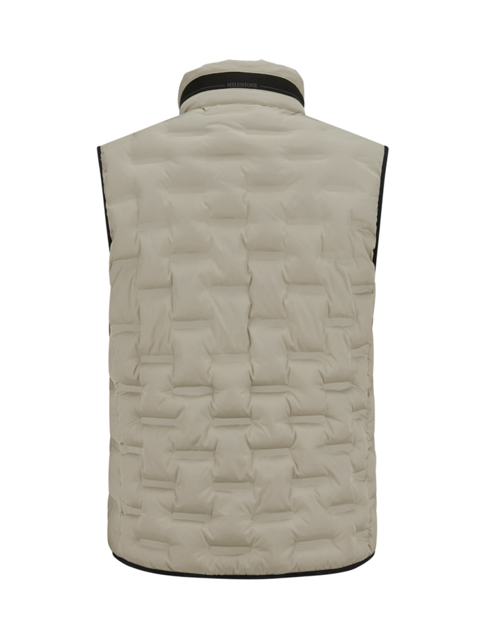 MSMalcom bodywarmer in zandkleur  