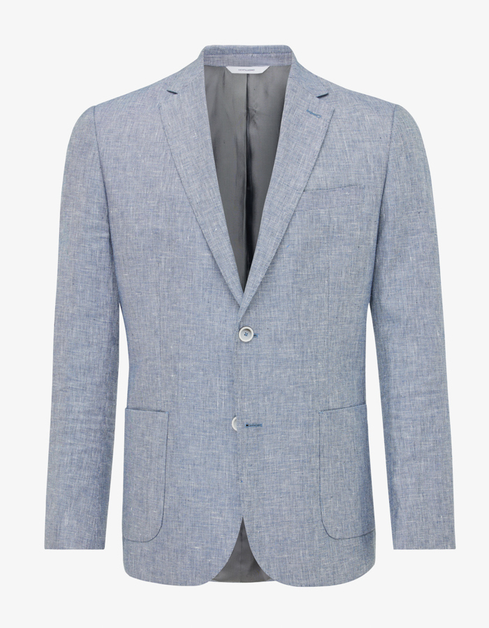 Gentiluomo slim fit blazer blauw