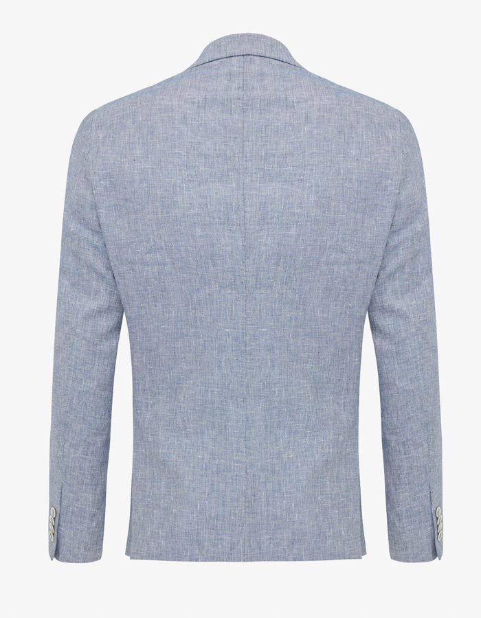 Gentiluomo slim fit blazer blauw