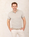 Slim fit polo in 100 procent katoen  