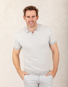 Slim fit polo in 100 procent katoen  
