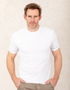 Standard fit T-shirt in katoen-zijde mix  