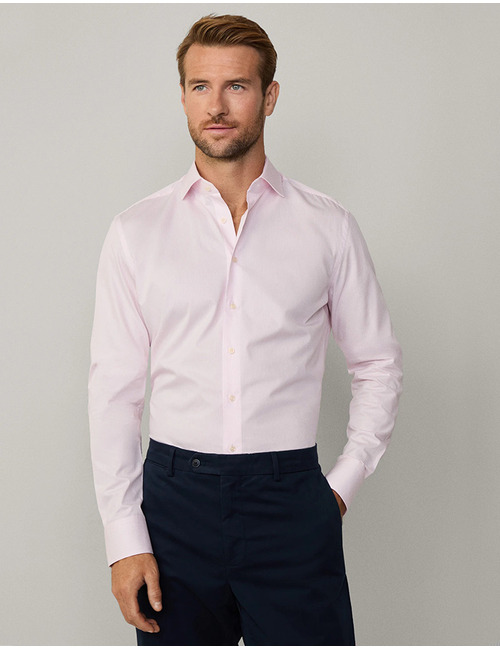 Tailored fit formeel Bengal-streep overhemd – roze  