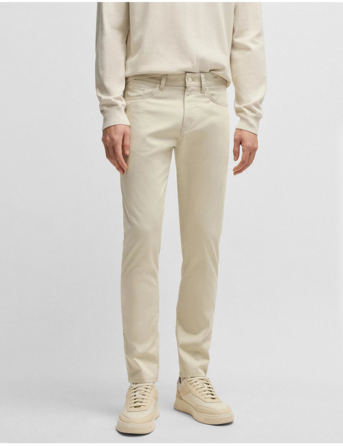 Slim-fit Delaware-broek van stretchsatijn  