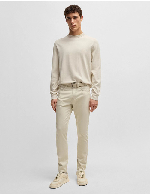 Slim-fit Delaware-broek van stretchsatijn  