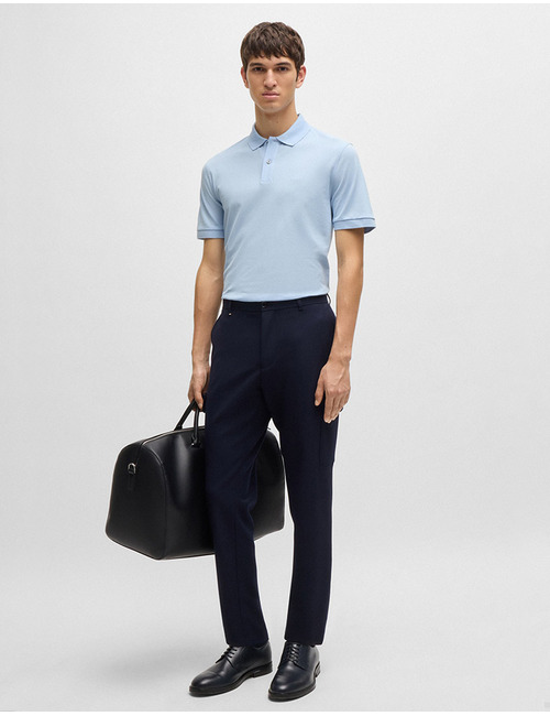 Pallas Regular-fit polo van katoen met logostiksel  