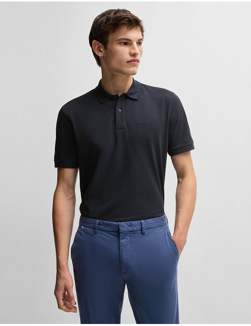 Pallas Regular-fit polo van katoen met logostiksel  