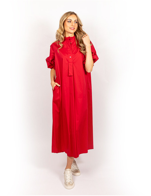 Liviana Conti lang kleed rood
