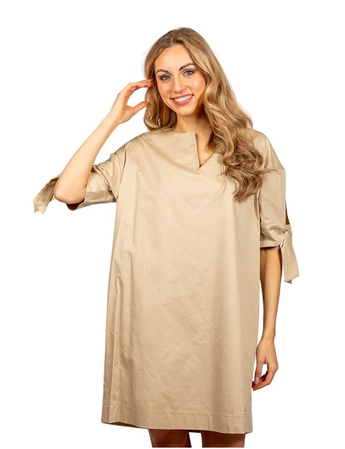 Due Amanti kort kleed beige