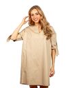 Due Amanti kort kleed beige