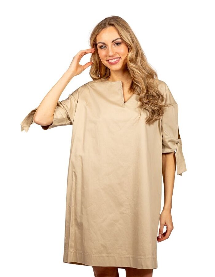 Due Amanti kort kleed beige