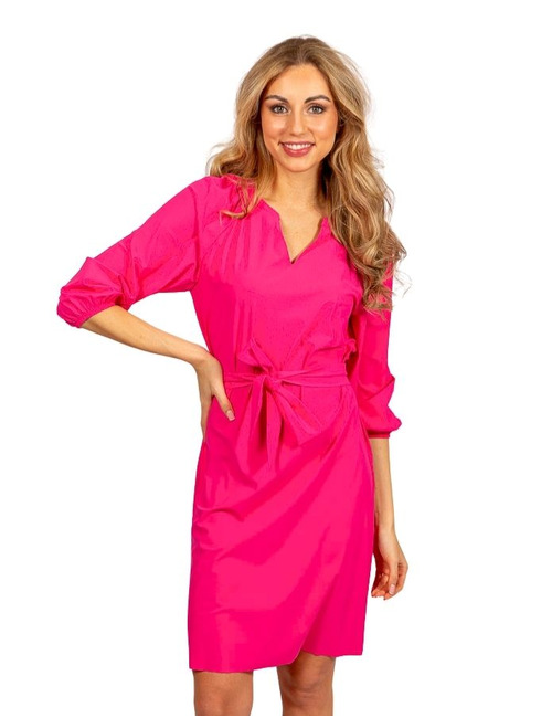 Due Amanti kort kleed fuschia