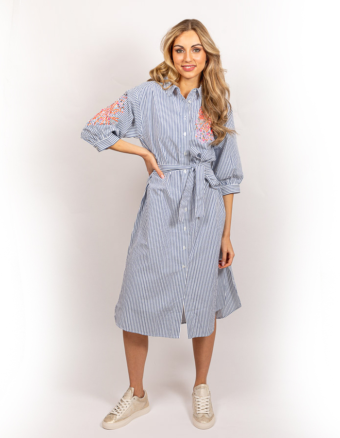 Senso midi kleed marine