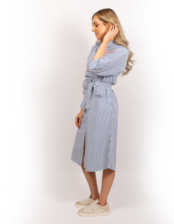 Senso midi kleed marine