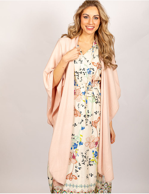 Gigue poncho roze