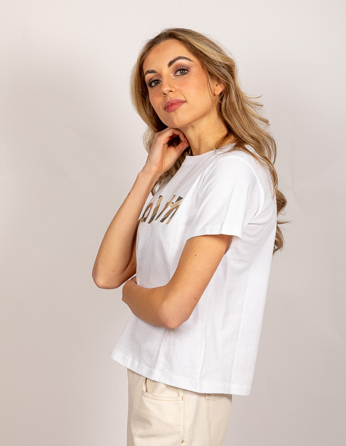 Lalotti t-shirt korte mouw wit