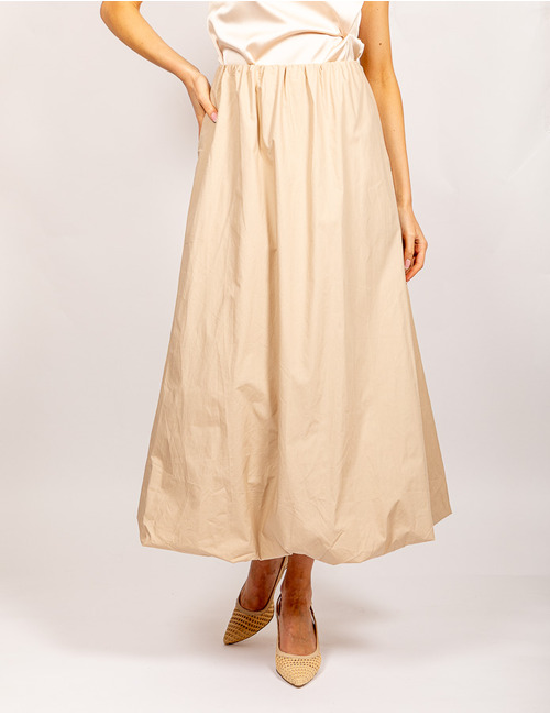 Neo Noir lange rok beige