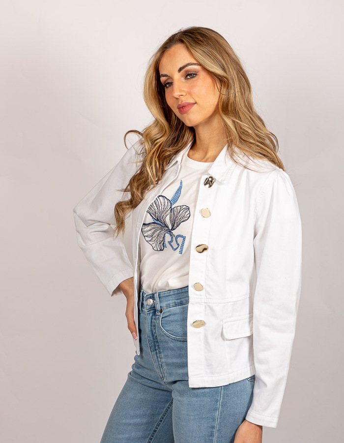 Kocca jeansjas wit