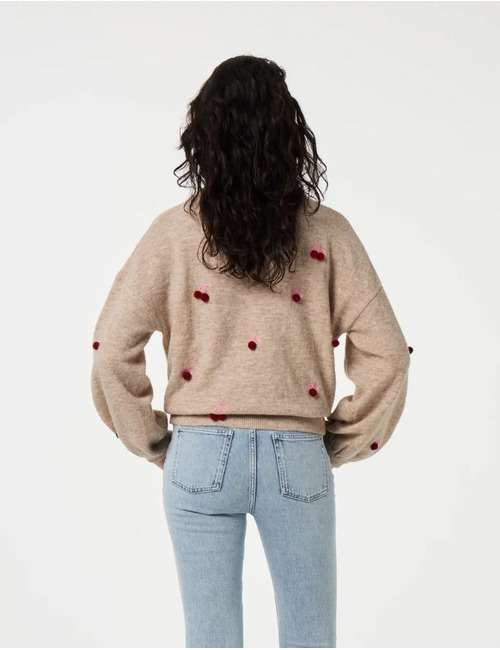 Fabienne Chapot lange mouw pull beige