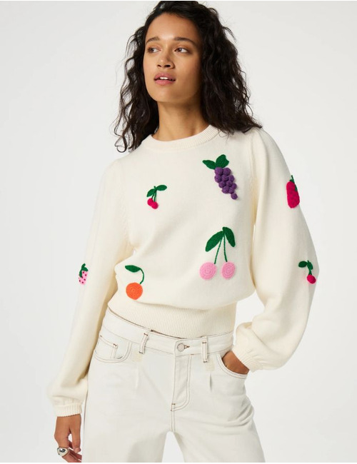 Fabienne Chapot lange mouw pull wit