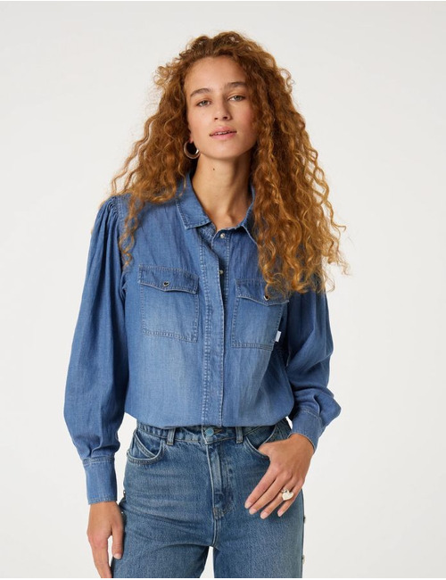 Fabienne Chapot lange mouw bloes jeans