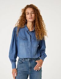 Fabienne Chapot lange mouw bloes jeans