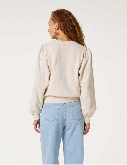 Fabienne Chapot lange mouw sweater beige