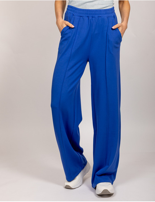 Four Roses broek met elatische band blauw