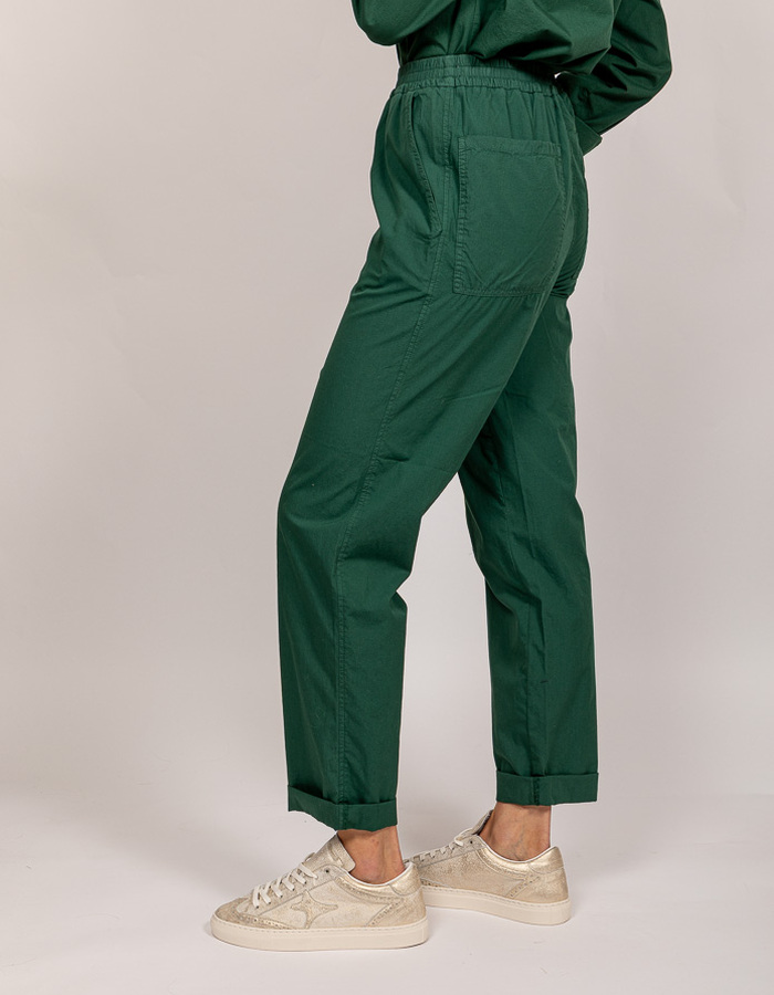 Four Roses broek met elatische band groen