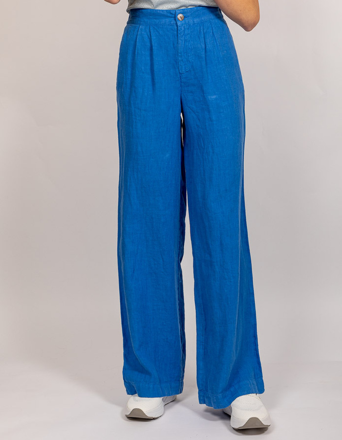 Lalotti broek met elatische band blauw