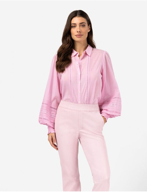 Ibana lange mouw bloes roze