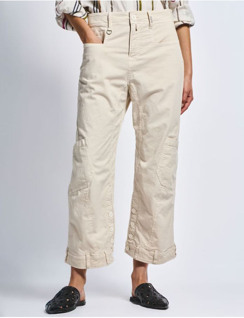 High broek sportief beige